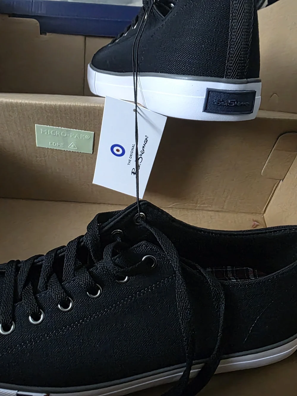 Black Men's Low-Top Canvas Sneakers